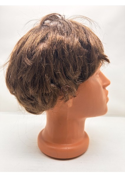 Kahve Renk Kısa Kesim Içi Astarlı Erkek Peruğu (5263) fiyatları