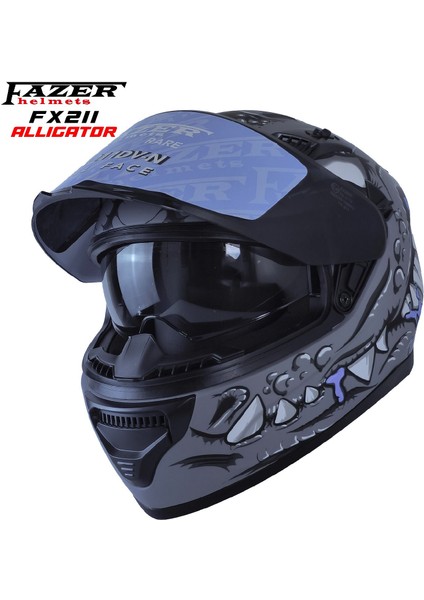Forza Fx Alligator Full Face ( Kapalı ) Güneş Vizörlü ( Gözlüklü ) Motorsiklet Kaskı fiyatları