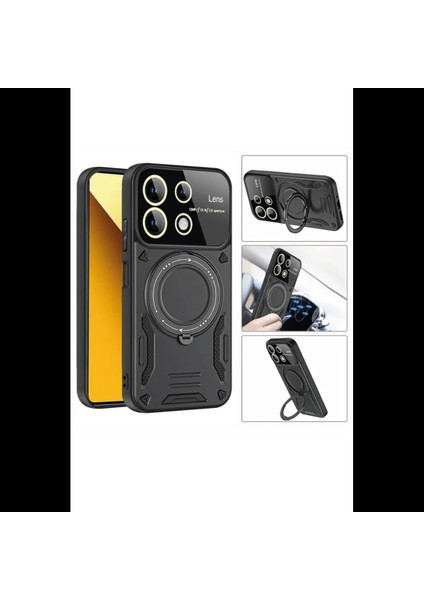 Xiaomi Redmi 13C Kılıf Joy Lens Standlı Kapak modelleri