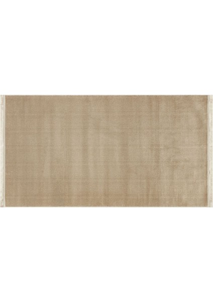 Yoga 5013 Bej - Kaymaz Yıkanabilir Halı | Yumuşak Dokulu Düz Renk Halı