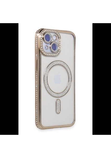 iPhone 15 Kılıf Joke Simli Magneticsafe Kılıf