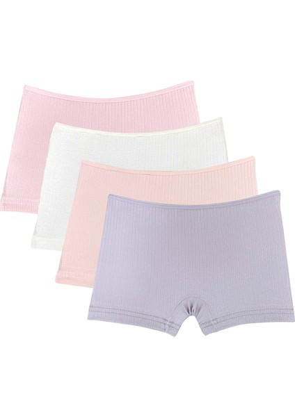 Incili 3'lü Set Kız Çocuk Boxer Raporlu Ribana