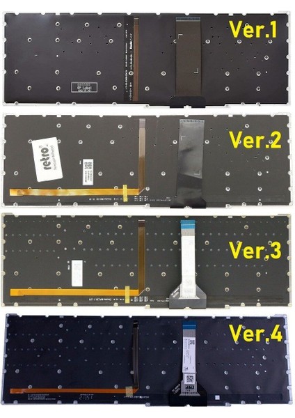 Acer Aspire AN515-45 Notebook Klavye - Tuş Takımı / Siyah - Tr - Backlit - Kırmızı Tuş - Ver.4