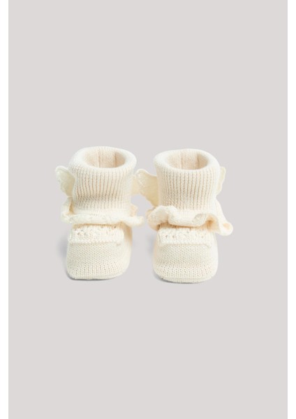 Bg Store Kız Bebek Ekru Patik