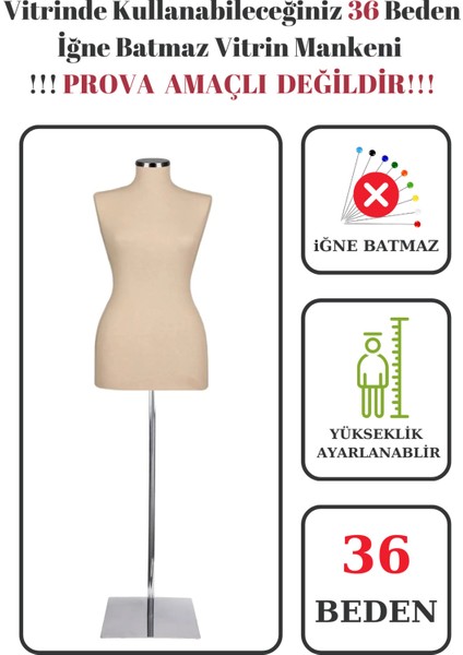 Bayan Vitrin Amaçlı Terzi Mankeni Vitrin Mankeni