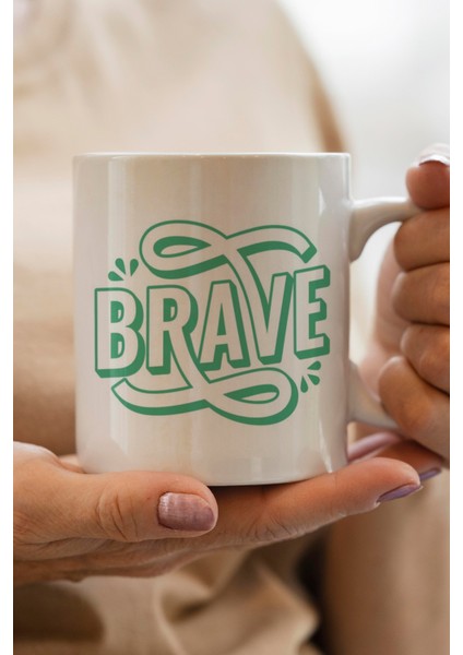 Brave Baskılı Kupa Bardak