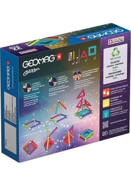 Nessiworld Geomag Glitter Manyetik Zeka Oyunu 22 Parça fiyatları