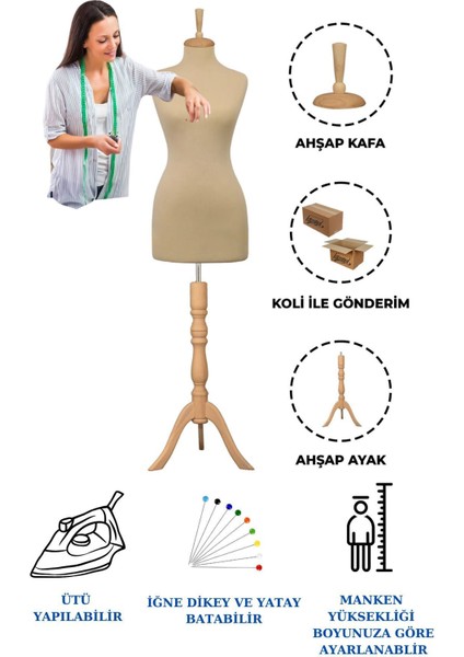 36 Beden Full Iğne Batabilen Terzi Mankeni Prova Mankeni Vitrin Mankeni Po-01