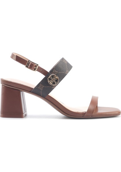 Nacedıa 5fx Kahverengi Kadın Topuklu Sandalet