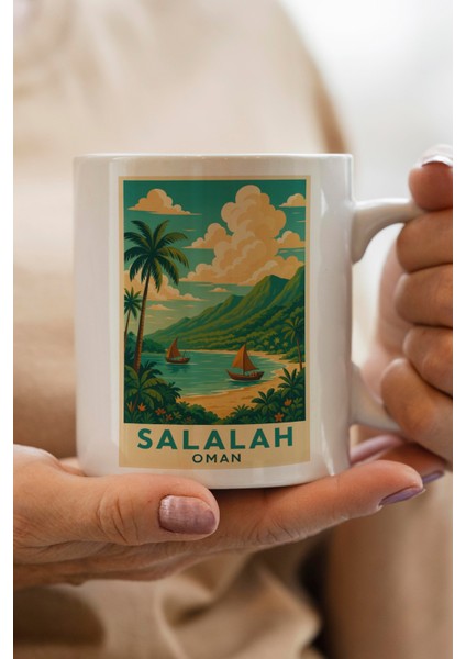 Oman Baskılı Kupa Bardak