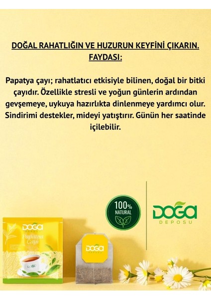 Papatya Çayı - Doğal Bitki Çayı, Rahatlatıcı ve Uyku Destekleyici, 20’li Poşet Çay fiyatları