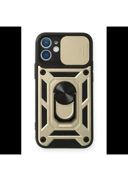 iPhone 12 Mini Kılıf Pars Lens Yüzüklü Silikon
