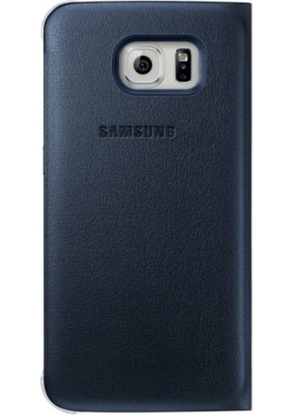 Samsung Galaxy S6 Flip Wallet Deri Orjinal Lacivert- EF-WG920PBE modelleri