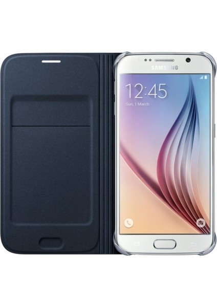 Samsung Galaxy S6 Flip Wallet Deri Orjinal Lacivert- EF-WG920PBE fırsatları