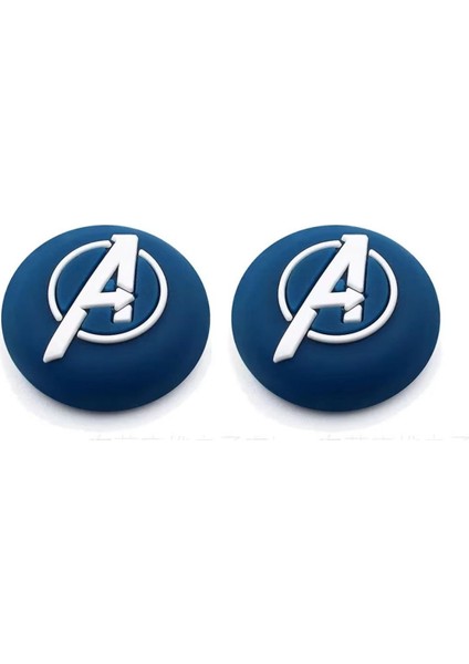 Kaptan Amerika Ps5/ps4/ps3/xbox One/one X/one S/series X/series S Analog Silikon Koruyucu -2 Adet