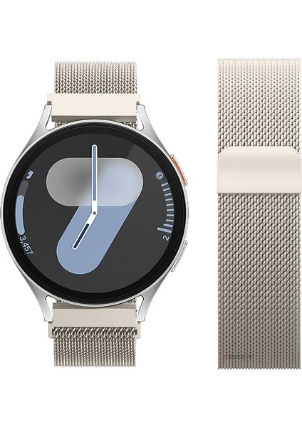 Galaxy Watch 6 / 5 / 4 Fe 40MM 44MM – Watch 6 Classic 43MM 47MM – Watch 5 Pro 45MM Uyumlu Manyetik Milanese Metal Hasır Kordon - Paslanmaz Çelik, Ayarlanabilir Manyetik Toka indirimleri
