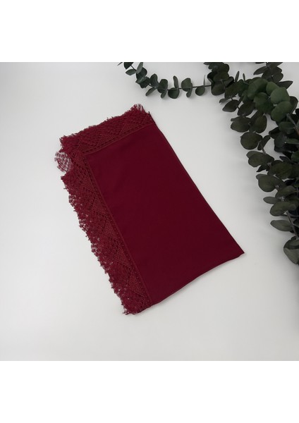 Kadın Anne Şifon Dantelli Iğne Oyalı Tesettür Namaz Mevlit Örtüsü ( Mevlit-Sünnet-Hac-Umre)