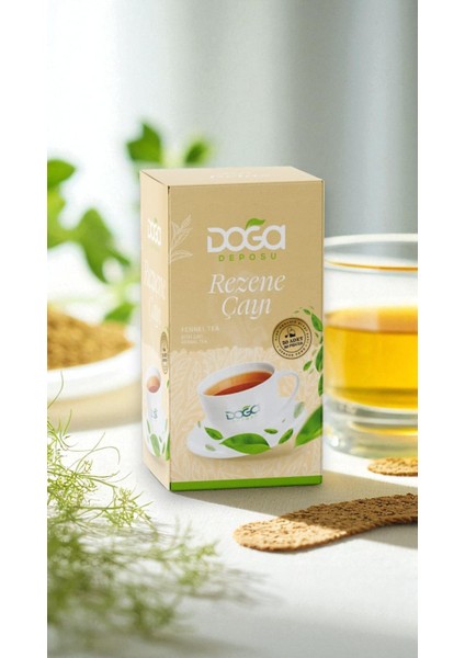Rezene Çayı - Doğal Bitki Çayı, Sindirimi Destekleyici, Rahatlatıcı, 20'li Poşet Çay