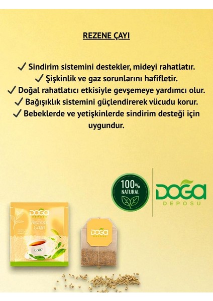 Rezene Çayı - Doğal Bitki Çayı, Sindirimi Destekleyici, Rahatlatıcı, 20'li Poşet Çay modelleri