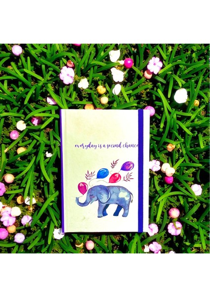 3'lü Renkli Lastikli Defter /motivasyon Yazılı - Bahar Temalı fırsatları