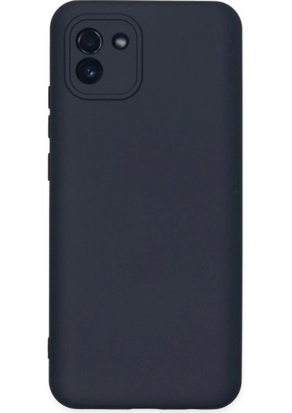 Samsung Galaxy A03 Kılıf Nano Içi Kadife Silikon - Lacivert