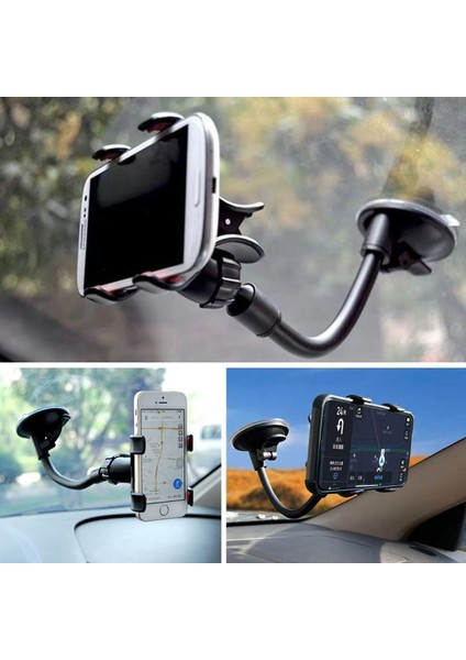 Akrobat Cama Sabitlenen Güçlü Vakumlu 360 Derece Dönen Tüm Modellere Uyan Oto Telefon Tutucu (5263) fiyatları