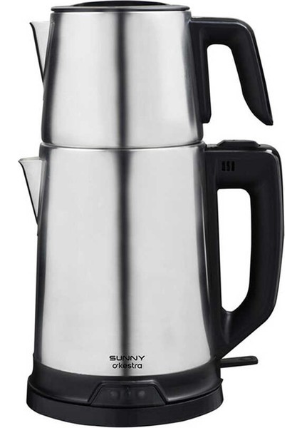 Çelik Çay Makinesi, Modern Tasarım, Dayanıklı, Hızlı Demleme, Inox Görünüm