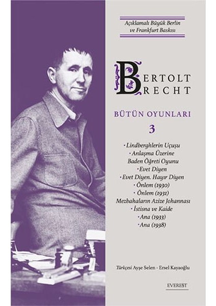Bertolt Brecht Bütün Oyunları 3 (Ciltli)