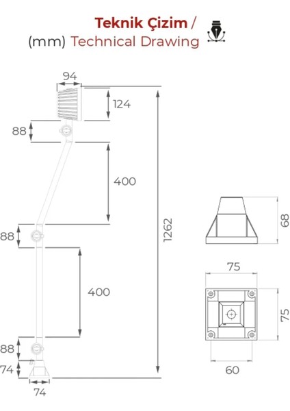 Endüstriyel Makina Aydınlatma Lambası Erc L-05-67 fiyatları
