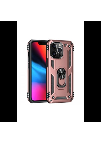 iPhone 13 Pro Max Kılıf Sofya Yüzüklü Silikon Kapak