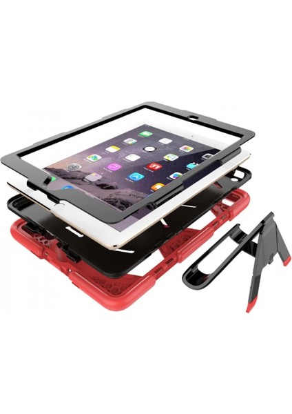 iPad 5 Air 9.7 Kılıf Griffin Tablet Kapak - Kırmızı