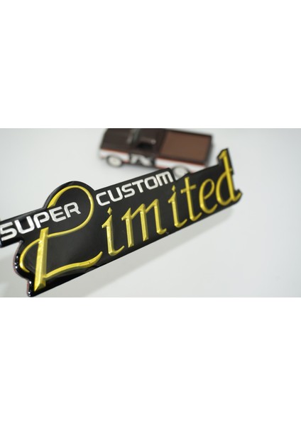 Süper Custom Limited Body Plaka 3m Metal Logo Arma