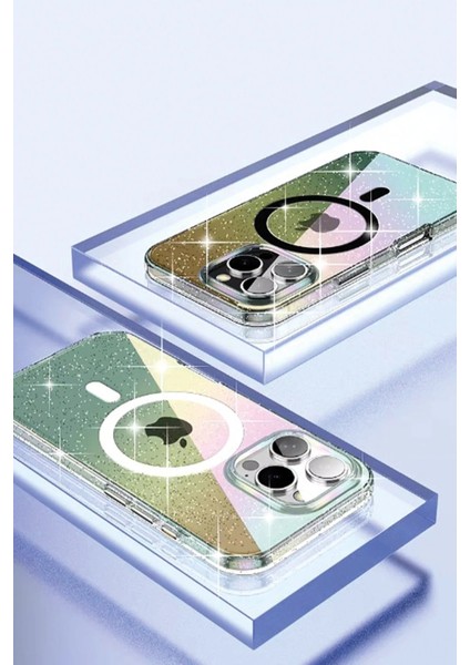 Depomix Joko Iphone 14 Pro Max Rasasi Simli Magsafe Kapak - Şeffaf indirimleri