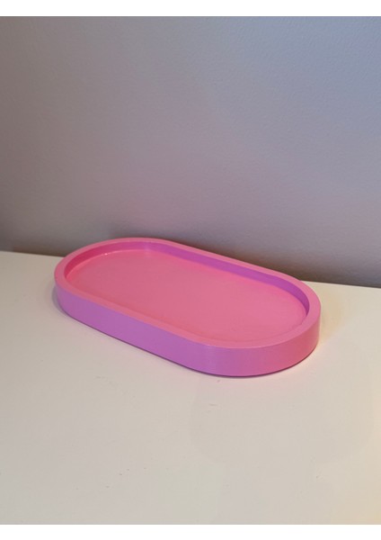 El Yapımı Pembe Oval Takı & Sunum Tabağı fiyatları