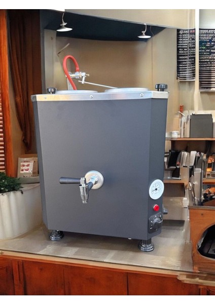 Elektrikli Çay Kazanı 25 Lt, 2 Demlik, 1.sınıf, Siyah Renkli fiyatları