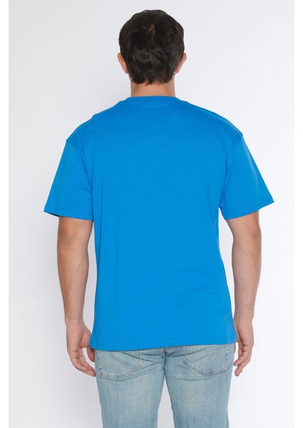 Erkek Bisiklet Yaka %100 Pamuk Oversize T-Shirt modelleri