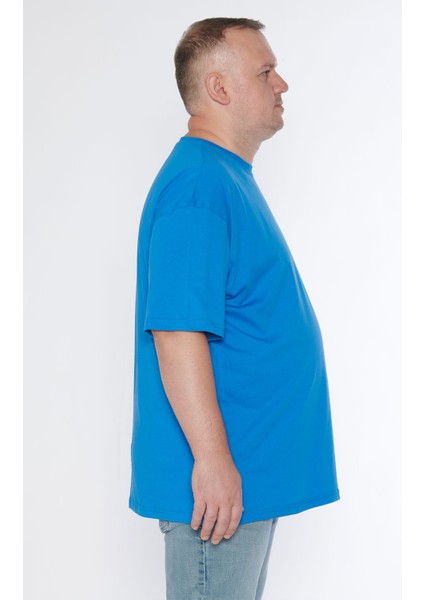 Erkek Bisiklet Yaka %100 Pamuk Oversize T-Shirt indirimleri