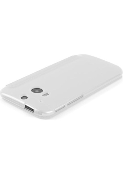 Htc One M8 Pencereli ve Uyku Modlu Flip Cover - Beyaz fiyatları