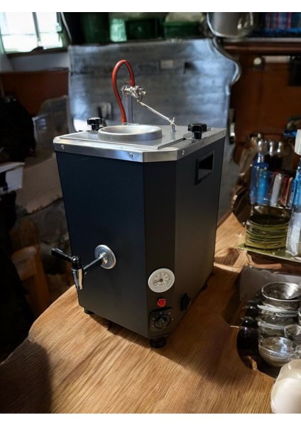 Elektrikli Çay Kazanı 18L, 1. Sınıf, Demlikli, Siyah Renkli, Dayanıklı ve Pratik Kullanım