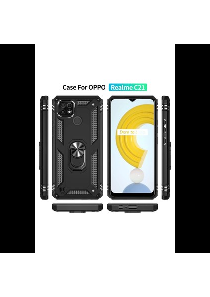 Realme C21 Kılıf Sofya Yüzüklü Silikon Kapak modelleri