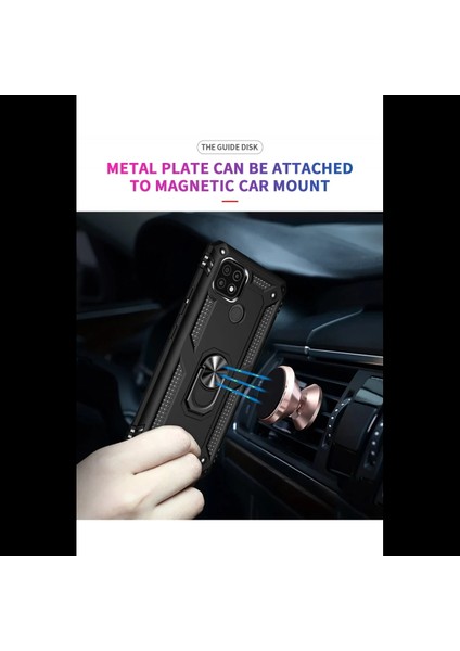 Realme C21 Kılıf Sofya Yüzüklü Silikon Kapak