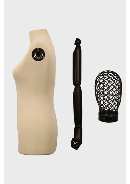 Kadın Tel Kafalı Ahşap Kollu Terzi Mankeni fiyatları