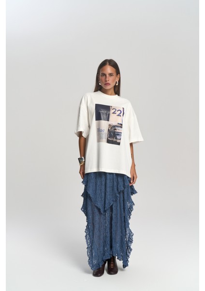 Twenty Two Oversize Beyaz T-Shirt fiyatları