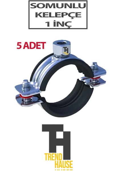 Somunlu Kelepçe 1 Lik 5 Adet