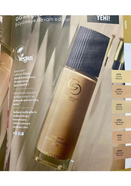 Giordani Gold Long Wear Mineral Fondöten Light Beige Neutral
