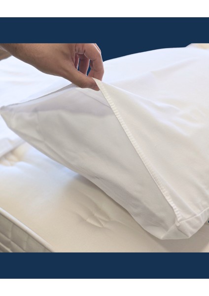 Solivane Otel Tipi Yastık Alezi | Su Geçirmez Kumaş | Queen Size 60X80