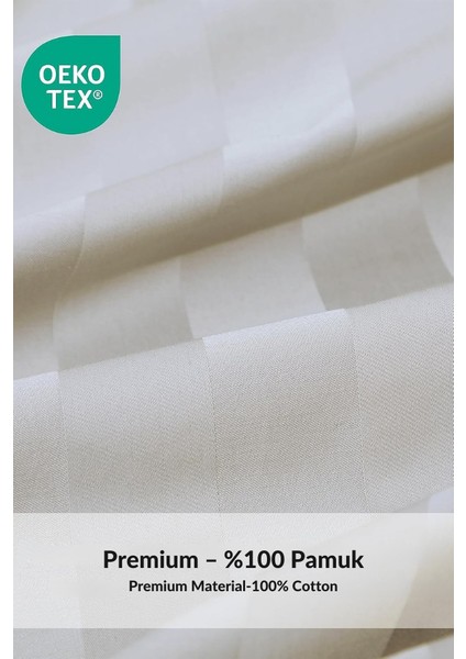 Pamuk Saten Lastikli Çarşaf Takımı Çizgili Çift Kişilik Beyaz/renkli Otel Tipi Lüx Yastıklı modelleri