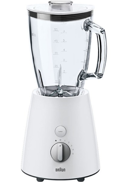 Beyaz 800W Cam Sürahi Blender, Pratik ve Şık Smoothie Hazırlama Cihazı