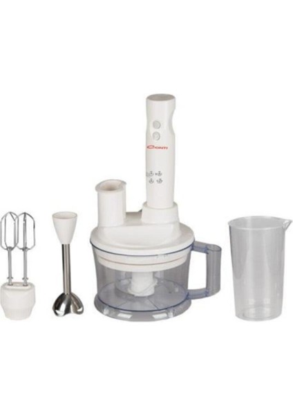 Beyaz Çok Renkli Blender Seti Cmd 502, Güçlü ve Şık Mutfak Hazırlıkları Için Ideal