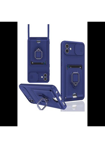 Samsung Galaxy A05 Kılıf Zuma Kartvizitli Yüzüklü Silikon